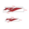 Silver Reflective Motorcycle Flat Plain Bike Decal Sticker Compatible with