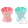 2-in-1 Silicone Makeup Brush Cleaner Mat & Brush Holder –