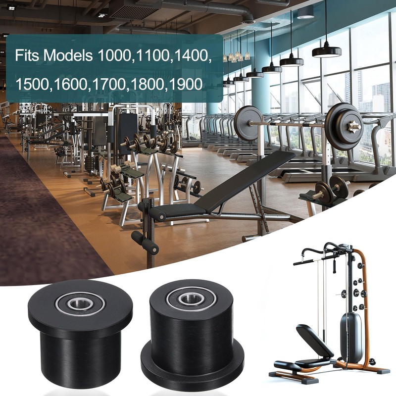sourcing map 4 Pack Nylon Machined Wheels/Rollers Gym Replacement Wheels