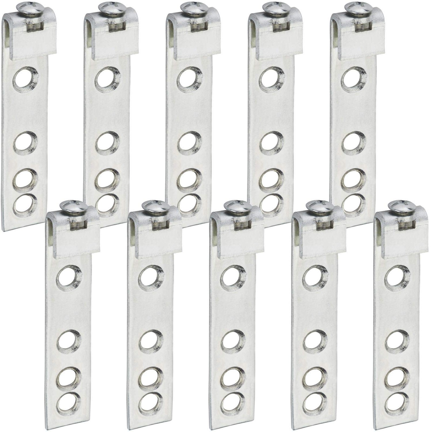 Pack of 10 Hanging Rails Cabinet Hanger Galvanised Steel Cabinet Holder ...