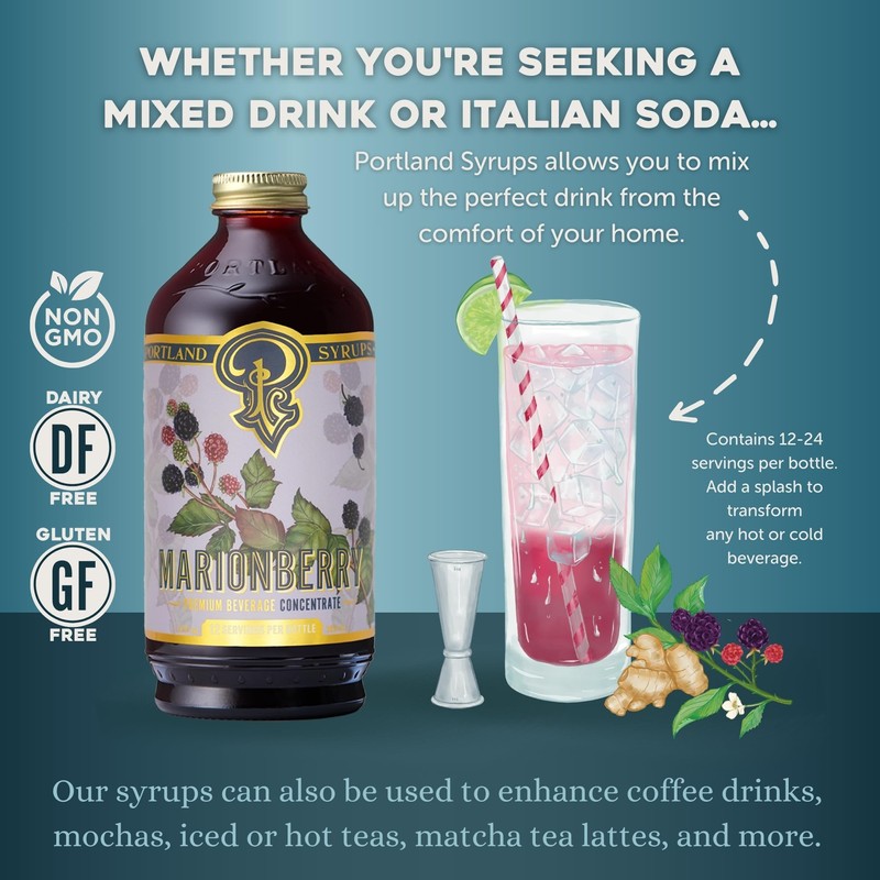 Portland Syrups Marionberry Syrup (12oz)