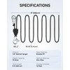 Fondwell 1/8" Adjustable Grow Light Hangers: Ratchet Rope Tie Downs