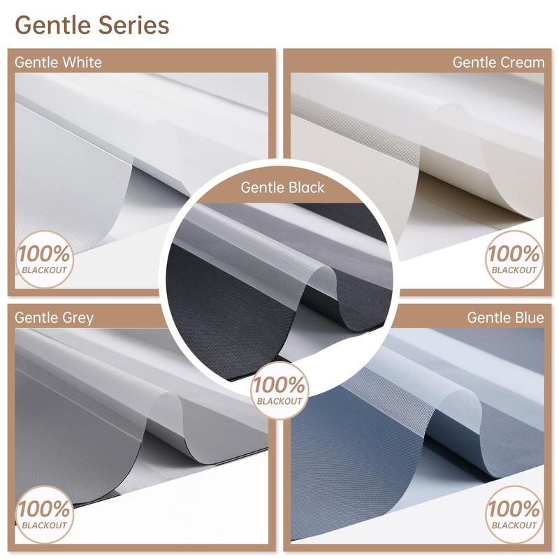 Kincmo Motorized Blinds with Remote, Motorized Zebra Shades Work with