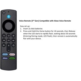 For smart stick Voice Remote Compatible with Amz Smart stick 4K Lite Smart Cube