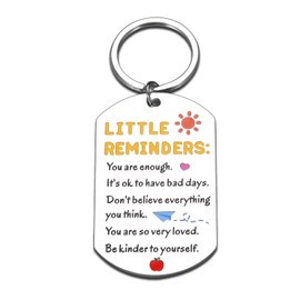 Back to Shcool Supplies for Kids Students, Back to Schools Stuff for Teen Girls, Proud of You Gift for Daughter Son, Inspirational First Day of School Gifts for Girls Boys, Little Reminders Keychain