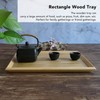 Rectangle Wood Tray Multifunctional Serving Tray for Fruit Food Pizza