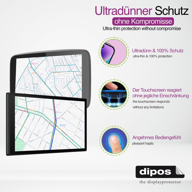 dipos I 2 x Clear Screen Protectors for Garmin inReach