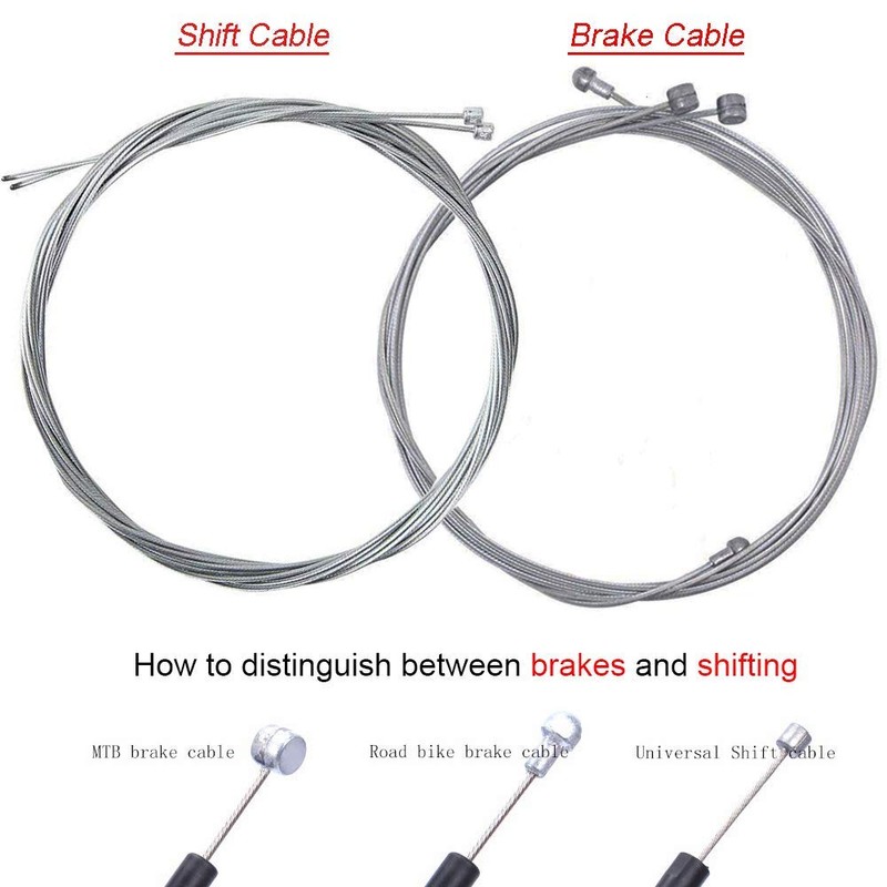 Bestgle 2 Packs New Upgraded Universal Bike Brake Cable and