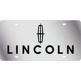 Eurosport Daytona- Compatible with -, Lincoln - Stainless Steel License Plate