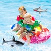 Giant Inflatable Shark Pool Toys 2-Pack - 80cm Realistic Shark