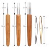 Orientfashion Crochet hooks,crochet needles (Bamboo, 0.5mm)