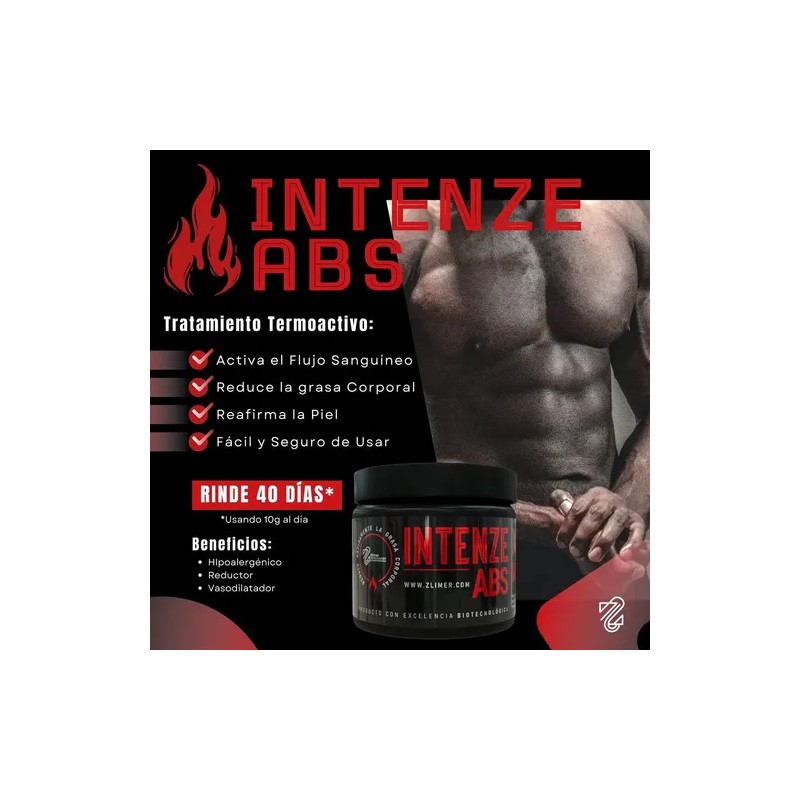 Reductor De Grasa Corporal Zlimer Termoactivo Intenze Abs