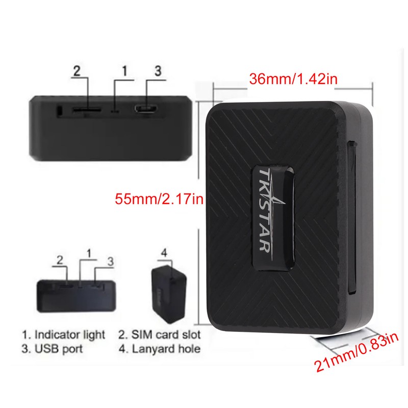 Mini GPS Locator Positioner High Accuracy Portable Tracking Device for
