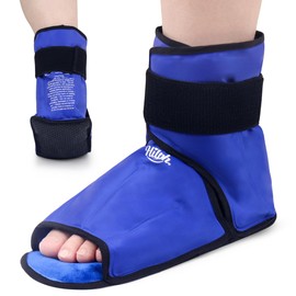 Hilph Cooling Shoes Chemotherapy Cool Pack Foot with Plush Lining, Full Cover Cooling Cuff Foot for Swelling & Plantar Fasciitis, Injuries, Achilles Tendonitis, (Medium)
