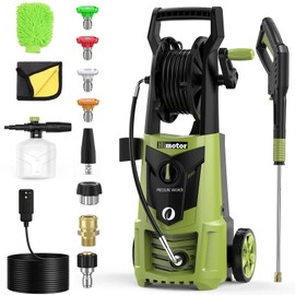 Pressure Washer, 4000PSI 2.8 GPM Power Washer: with 35FT Power Cord and 26FT Hose, Electric Pressure Washer with 5 Nozzles & 500ml Foam Cannon, Electric Power Washer Cleaning for Cars, Home, Driveways