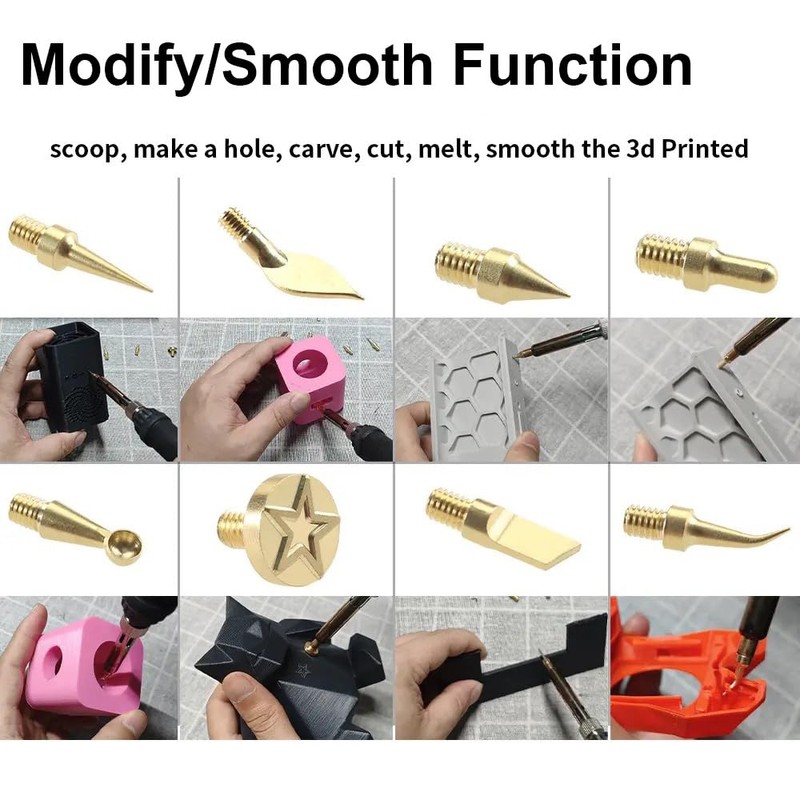 3DTOOLS 3D Printer Smoothing Tool Kit,3D Printing Modify Finishing Smoothing