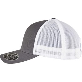 Flexfit Unisex 110 MESH Cap 2-Tone Baseballkappe, Charcoal/White, one Size