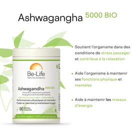 Be-Life Ashwagandha 5000 organic - 90ca