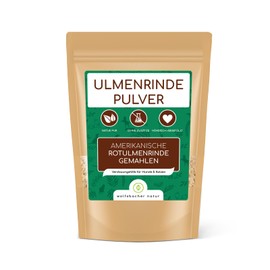 Wolfsbacher Ulmenrinde Pulver für Hunde und Katzen [60g] - Slippery Elm Bark - Amerikanische Ulmenrinde, Unterstützt Magen und Darm auf natürliche Weise