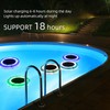 SLENRGIOT Solar Swimming Pool Lights, Blue, Illuminated Floating Disk Design