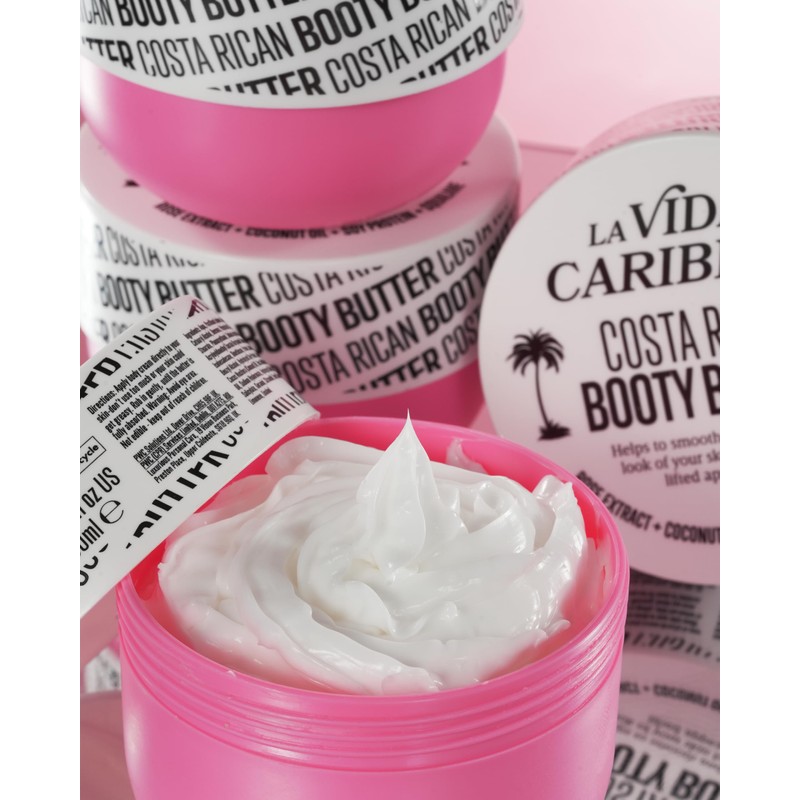 La Vida Caribena Costa Rican Booty Butter, Skin Smoothing Body