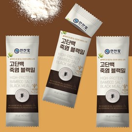 Insanga high-protein bamboo salt black wheat 35gx32 packets 1 box / 인산가 고단백 죽염 블랙밀 35gx32포 1박스