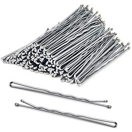 AnAsh Hair Pins 60 Pcs, Bobby Pins for Women, Hair Grips for Thick, Thin, Wavy, Curly, Long, Short Hair, Hair Clips for Styling Sectioning, Wearing, Casual, Party, Travel, & Weddings (Silver)