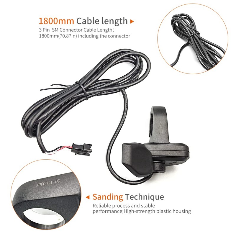 HUDAMZKY Ebike Thumb Throttle WUXING 108X Finger Throttle Left/Right Hand