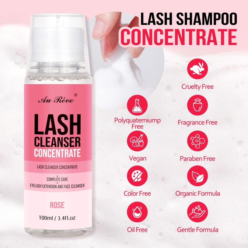 Lash Shampoo Concentrate 100 ml/3.4 fl.oz Lash Cleanser Concentrate Oil