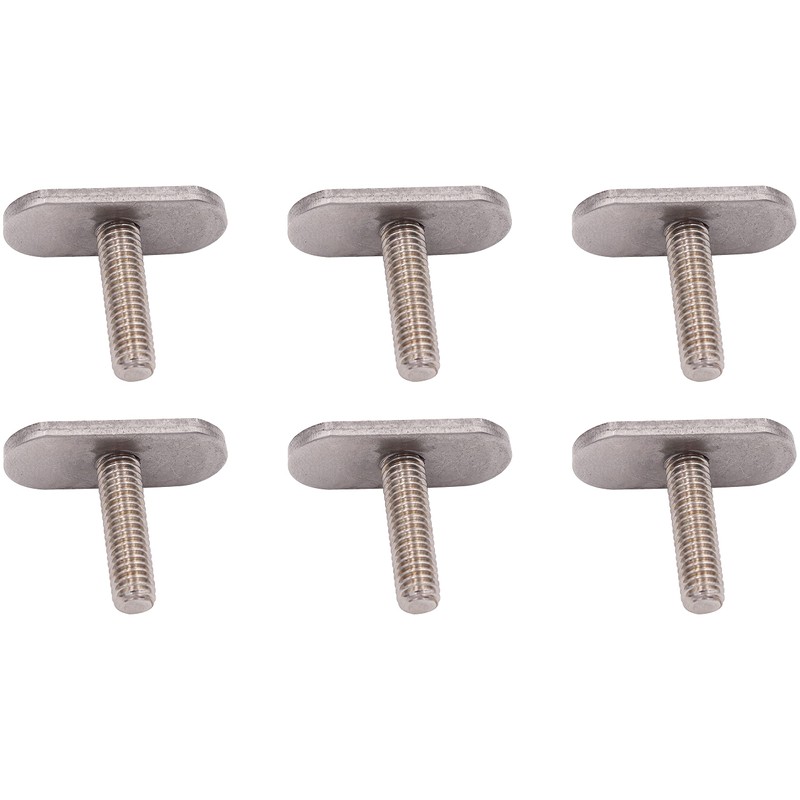 6pcs 304 Stainless Steel M6 Threads Kayak Rail/Track Screws &