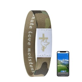 kumamart Bible Verse Bracelets Christian Bracelet Bible Verse Wristbands With NFC Daily Bible Verse Bracelet For Wearable Bible Bracelet Christian Wristbands Bible Gifts(Bible bracelets brown)