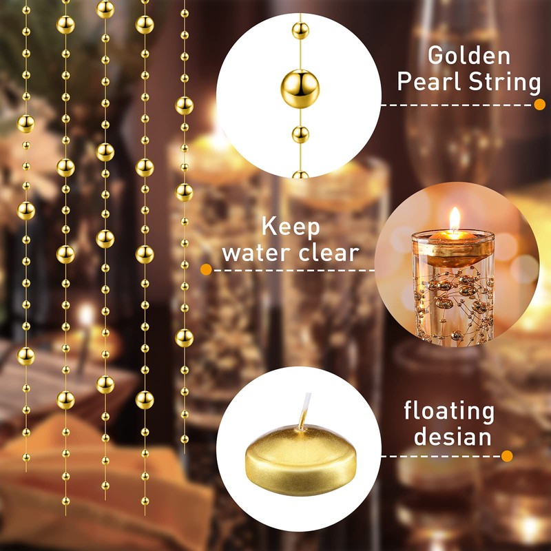 Nuanchu 12 Pieces 1. 65 Inch Floating Candles for Wedding