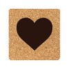 eBuyGB Scrabble Drinks Coasters, Square Cork Coaster, Individual Alphabet Letters,