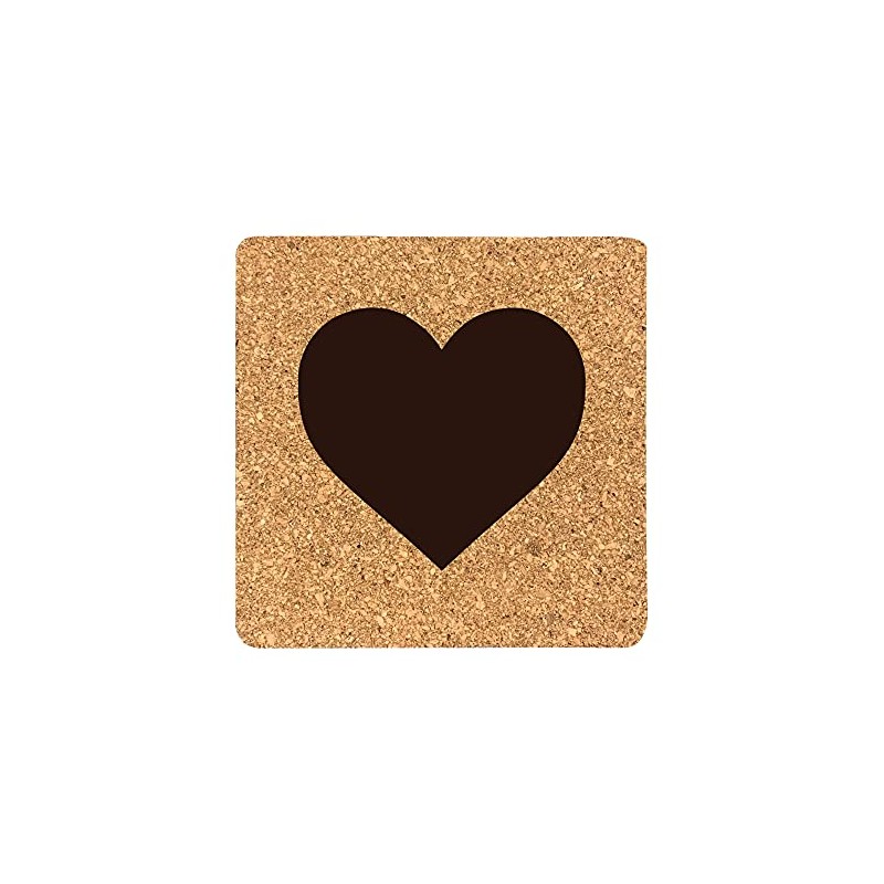 eBuyGB Scrabble Drinks Coasters, Square Cork Coaster, Individual Alphabet Letters,