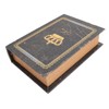 Book Shape Storage Box Large Capacity Wooden European Style Decorative