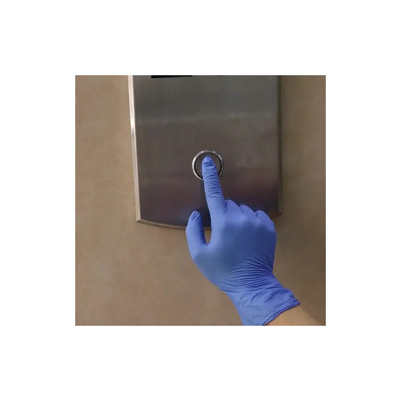 100 Guantes Desechables De Nitrilo De 9 Pulgadas, Color Mora