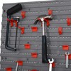 DURHAND 54 Pieces Pegboard and Shelf Tool Organizer, Wall Mounted