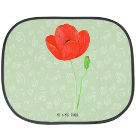 Mr. & Mrs. Panda Car Sun Shade Flower Poppy - Gift, Sun Protection Car Window, Sun Protection for Car Windows, Faith, Sun Protection Children