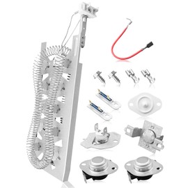 Dryer Heating Element Kit Fit for Whirlpool WED5100HC0 WED5100HC1 WED5100HW2 WED5100HW1 WED5100HW0 WED5100HW3 WED5100HC3 WED8000DW4 WED5605MC0 Replace WED5100HC0 279816 279973 8577274 3392519