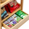 Sorbus Bamboo Bathroom Counter Organizer – 2-Tier Shelf with Hidden