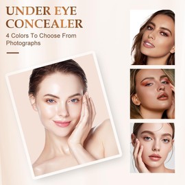 Colored Clay CC Undereye Corrector,2025 Nuevo Corrector de Color para Ojeras con Pincel,Conceal Hydrating Concealer, corrector de Ojos CC con Arcilla Coloreada para Mujeres (Light-Medium Peach)