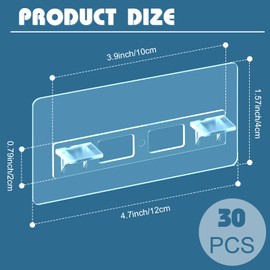 30 Pcs Punch Free Shelf Support Pegs No Drill Adhesive Shelf Bracket Clear Shelf Pins for Cabinet Shelves Shelf Clips Self Adhesive Shelves Shelf Holders for Kitchen Book Shelves Closet Clapboard