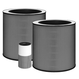 Lhari 2-Pack C610 H13 Grade True HEPA Replacement Filter Z, Compatible with Winix C610 Air Purifier, 4-Stage All-in-one True HEPA Filter, Part Number 1712-0121-00