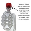 5X Fermentation Bubbler Airlocks, 5 Bored Rubber Bungs and 5