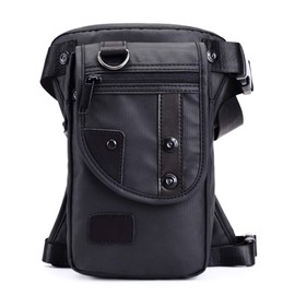 Oxford Thigh Drop Leg Bag Senderismo Paquete de cintura Bolsa de pierna caída para hombres Mujeres Motocicleta Montar en bicicleta Multifunción Tactical Muslo Fanny Bolsa Viaje Pesca Ciclismo Aire libre Negro