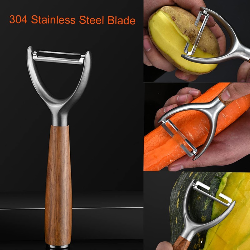FLYAMAPIRIT Stainless Steel Peeler Kitchen Fruit Vegetable Peeling Tool with