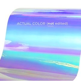 VViViD DECO65 High Gloss Unicorn Blue-to-Purple Opal Holographic Adhesive Craft Vinyl Roll for Die-Cutter and Plotting Machines (5ft x 12")