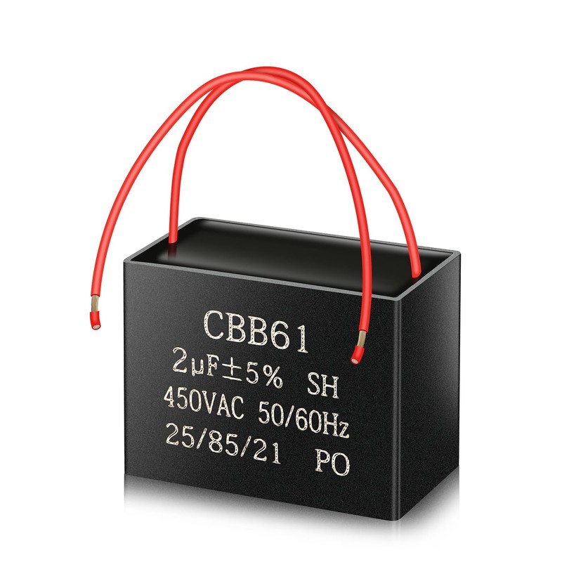 CBB61 450V AC 2UF 50/60HZ Starter Capacitor, AC Motor Capacitor,