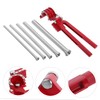 Tofficu Handheld Tube Bender Set Slot Manual Pipes Bending Tools