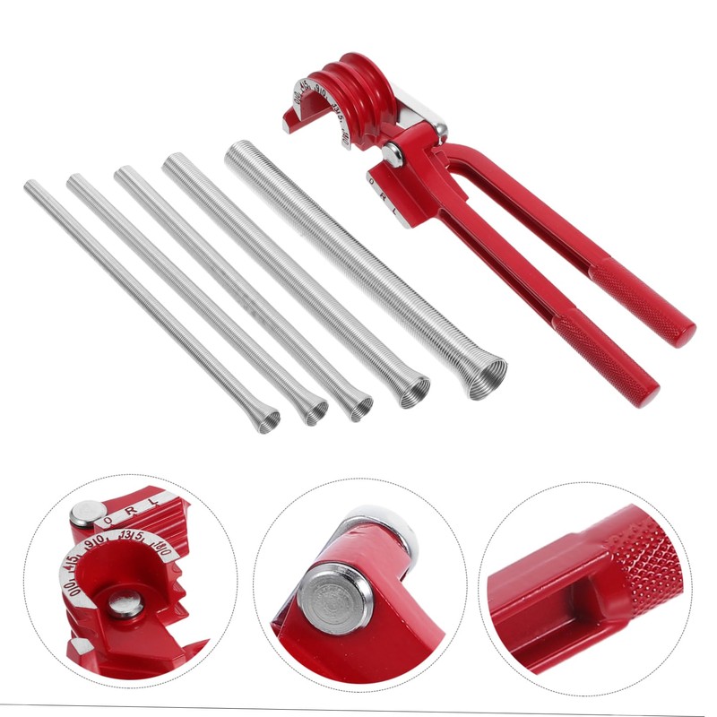 Tofficu Handheld Tube Bender Set Slot Manual Pipes Bending Tools